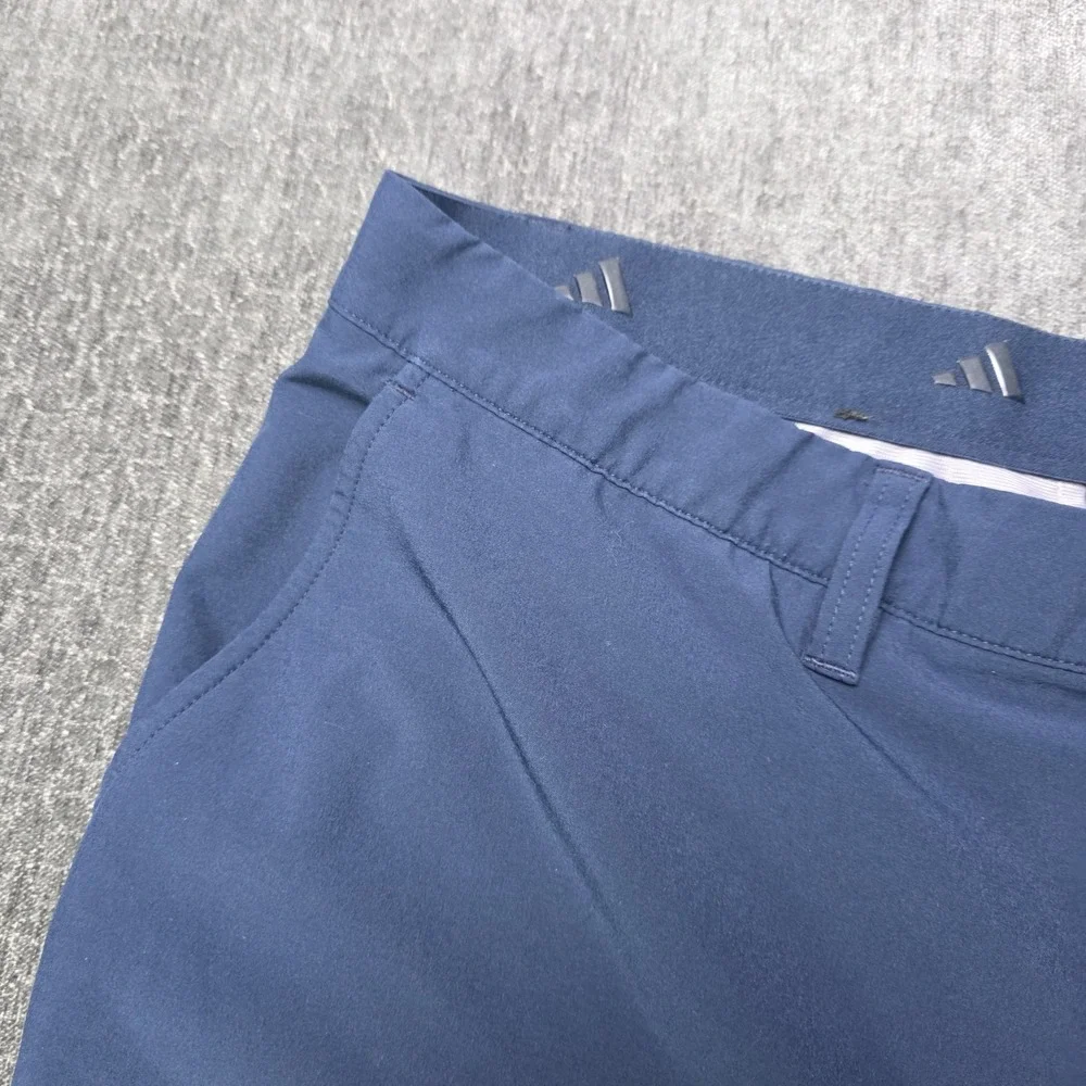 Adidas Golf Shorts Mens 40 Navy Blue Performance Stretch 8